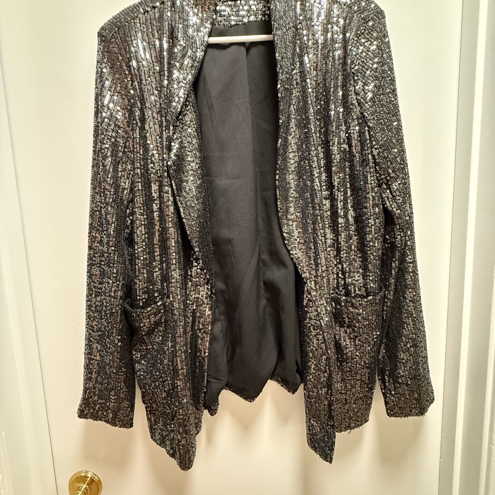 Silver Sequin black/gray Women's Jacket